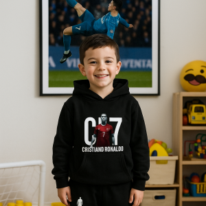 Conjunto Esportivo Infantil CR7 – Alta Qualidade, Resistente à Água